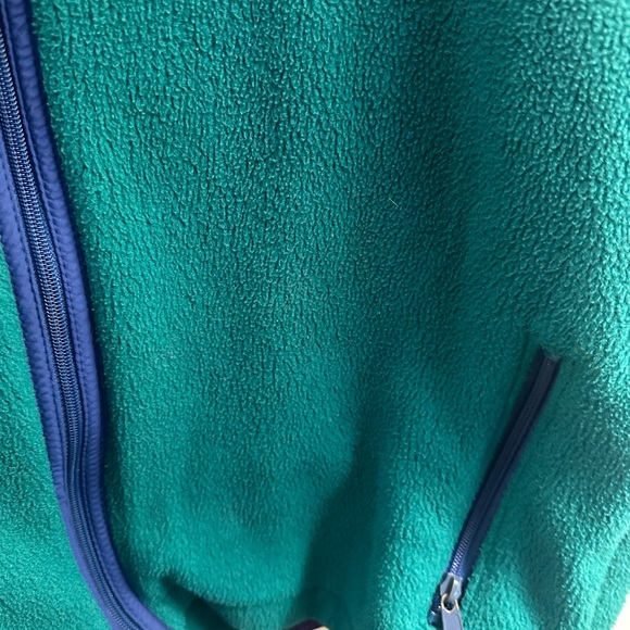 L.l Bean Women Green With Blue Mix With Purple Sweater zipper up M - Picture 3 of 9